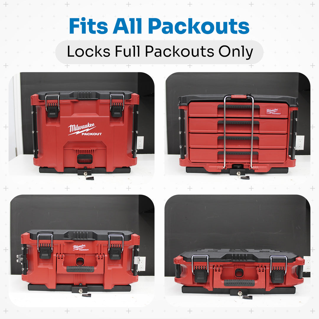 Integral Locking Plate - Universal - Compatible with Milwaukee Tool Packout Organizers