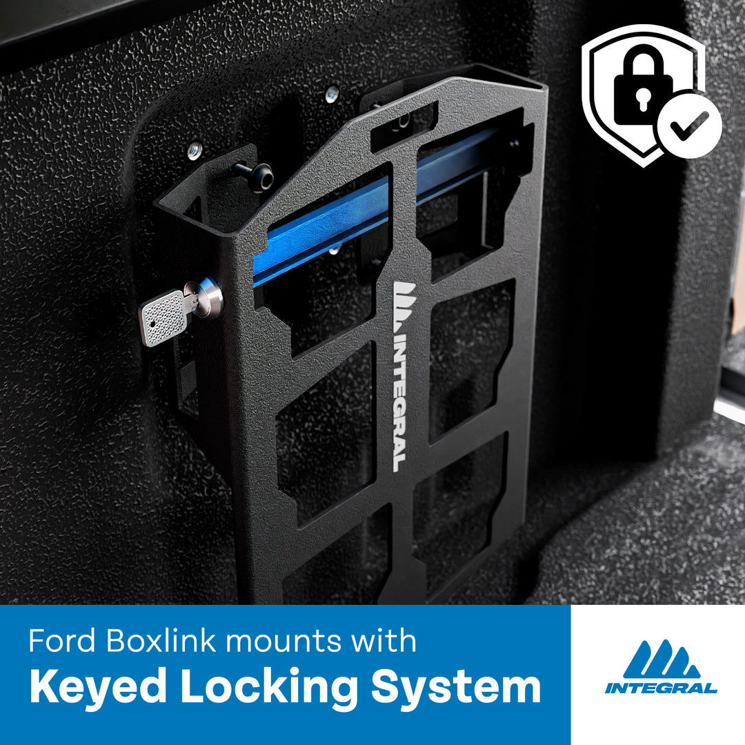 Integral Boxlink Plate (Half) - Ford F150 & RAPTOR (2015+), Super Duty (2017+) - Compatible with Milwaukee Tool Packout Organizers