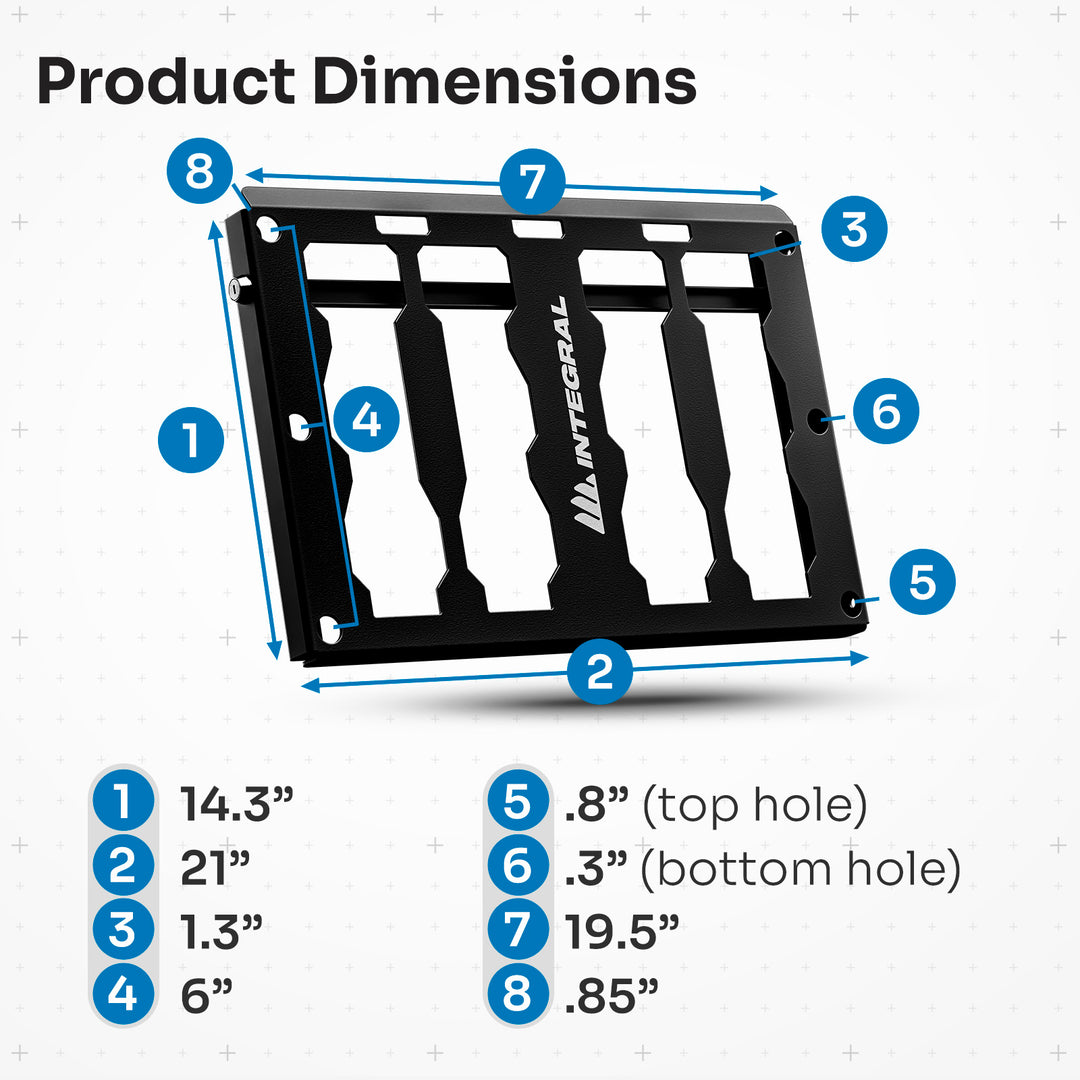 Integral Locking Plate - Universal - Compatible with Milwaukee Tool Packout Organizers