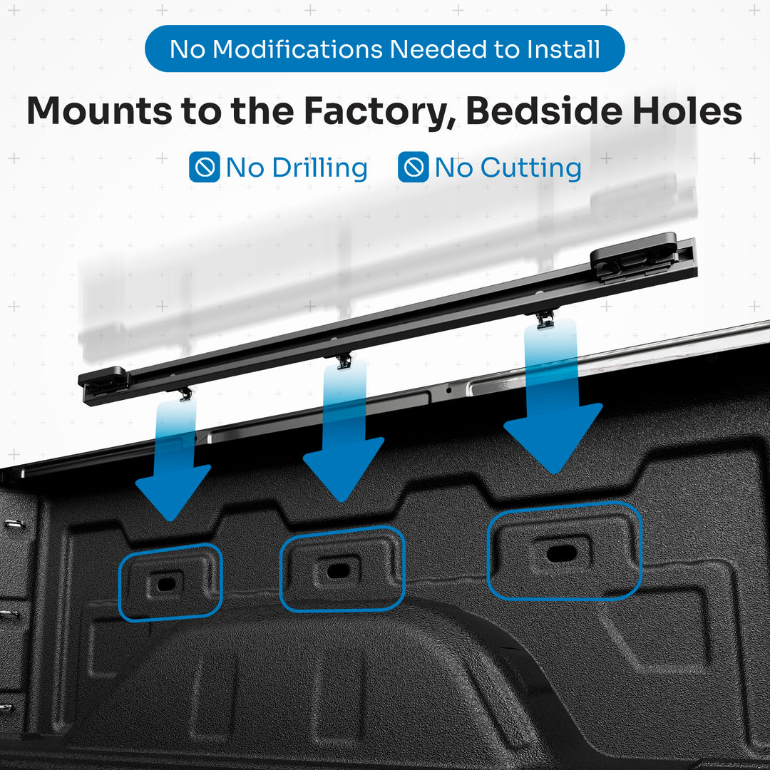 Integral Rails + Panel Kit - Chevrolet Silverado & GMC Sierra HD 2020+ (6'9" Bed Only)