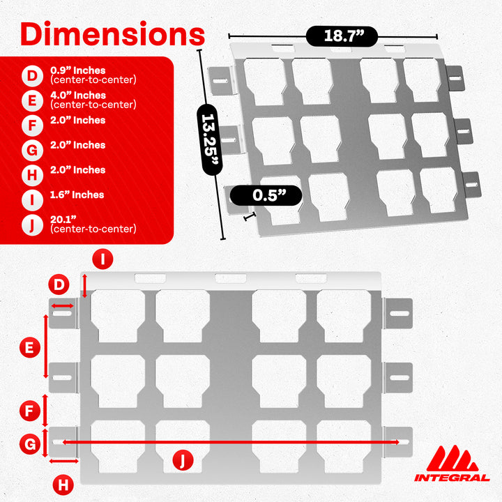 Integral Plates - Universal - Compatible with Milwaukee Tool Packout Organizers