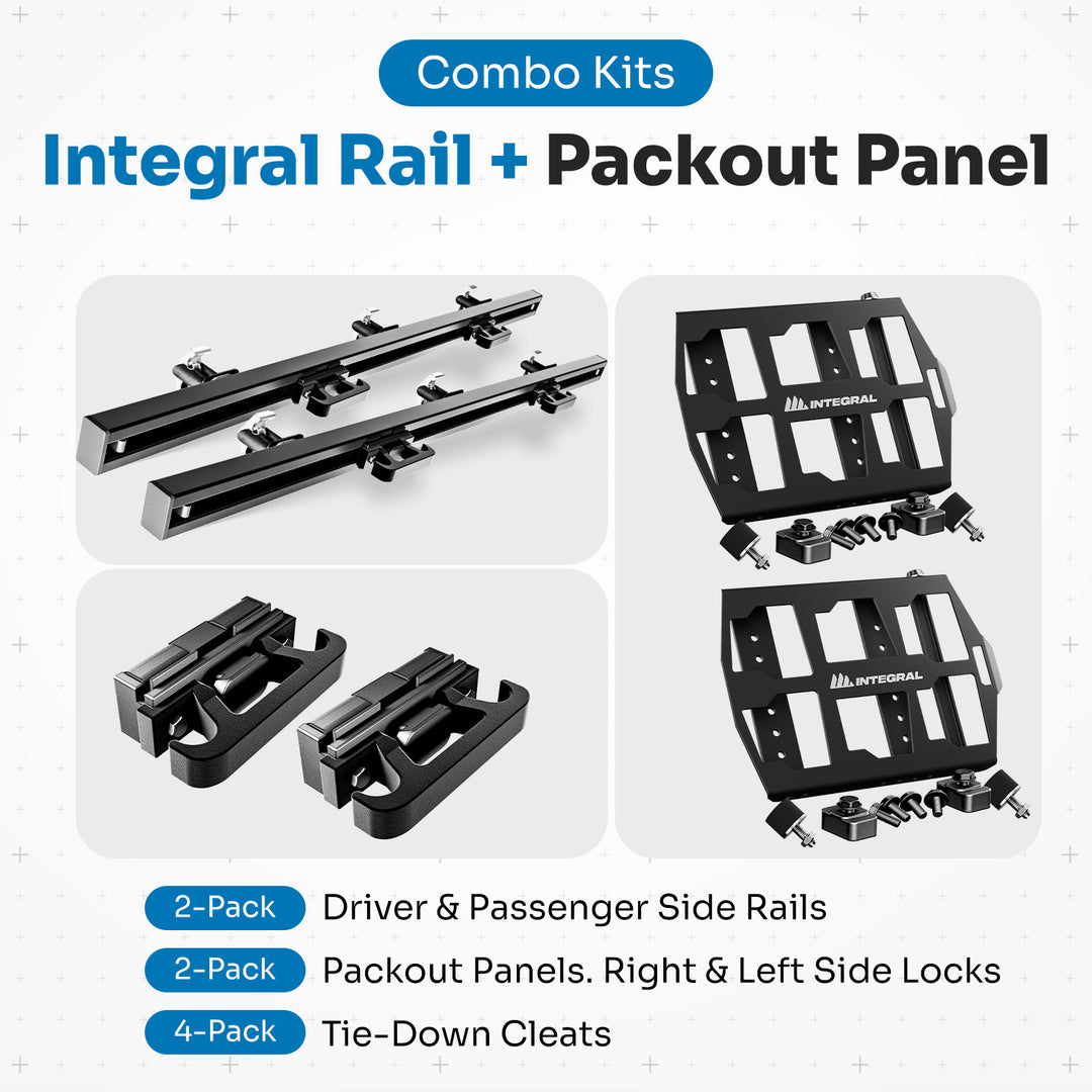 Integral Rails + Panel Kit - Chevrolet Silverado & GMC Sierra HD 2020+ (6'9" Bed Only)