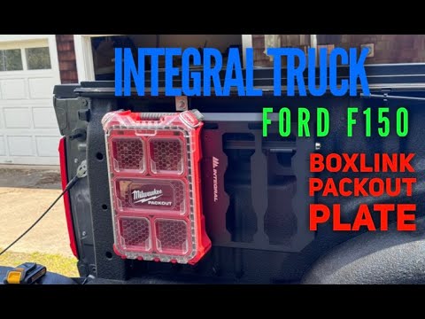 Integral Boxlink Panel (Full) - F150 & Raptor (2015+) - Compatible with Milwaukee Tool Packout Organizers