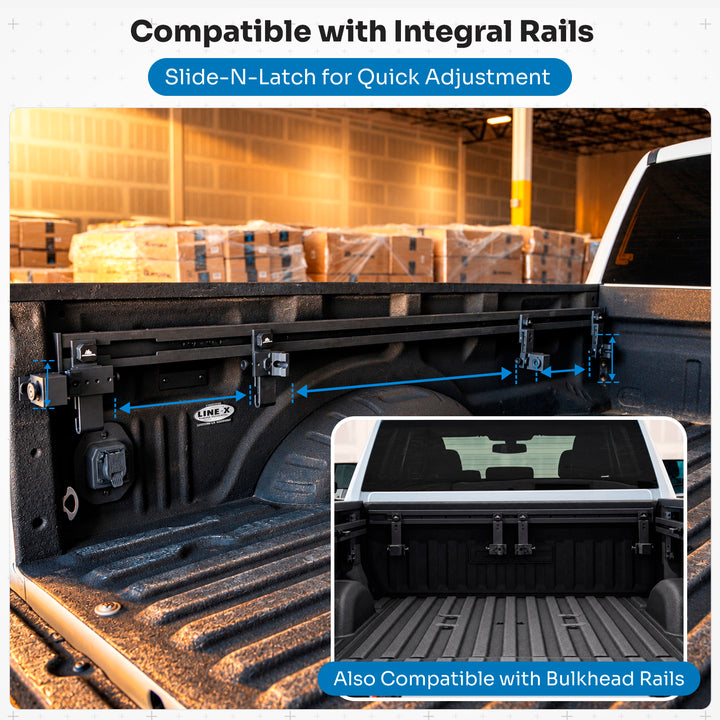 Latch-N-Stow - Stack Lock Toolbox System - Compatible with Integral Rails