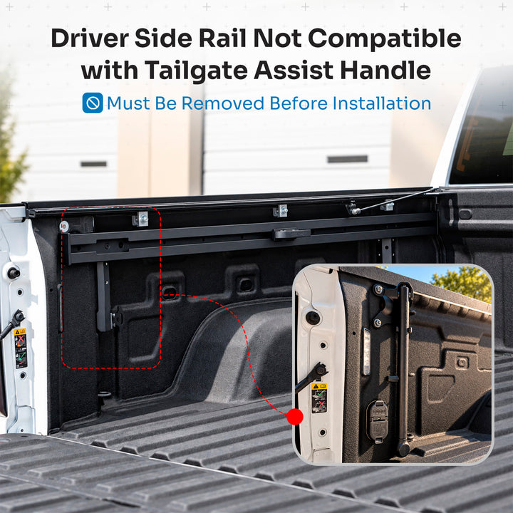 Integral Rails (Full Length) - Bedside Rail System - Chevrolet & GMC 2500/3500 (2020+ 6'10" Bed)