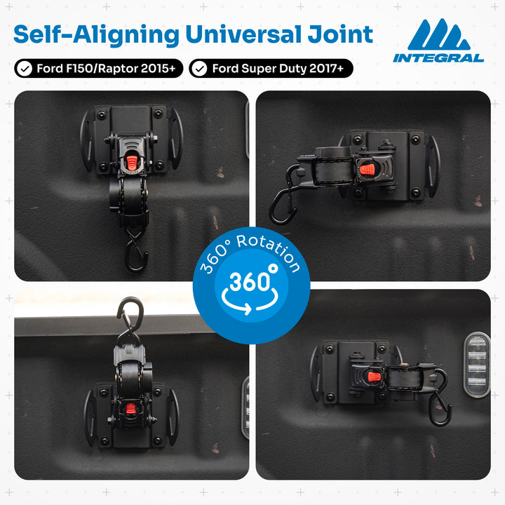 Integral Swivel Straps™ - Ford Boxlink - F150/RAPTOR (2015+) FORD SUPER DUTY (2017+)