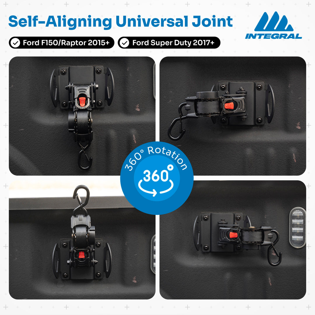Integral Swivel Straps™ - Ford Boxlink - F150/RAPTOR (2015+) FORD SUPER DUTY (2017+)