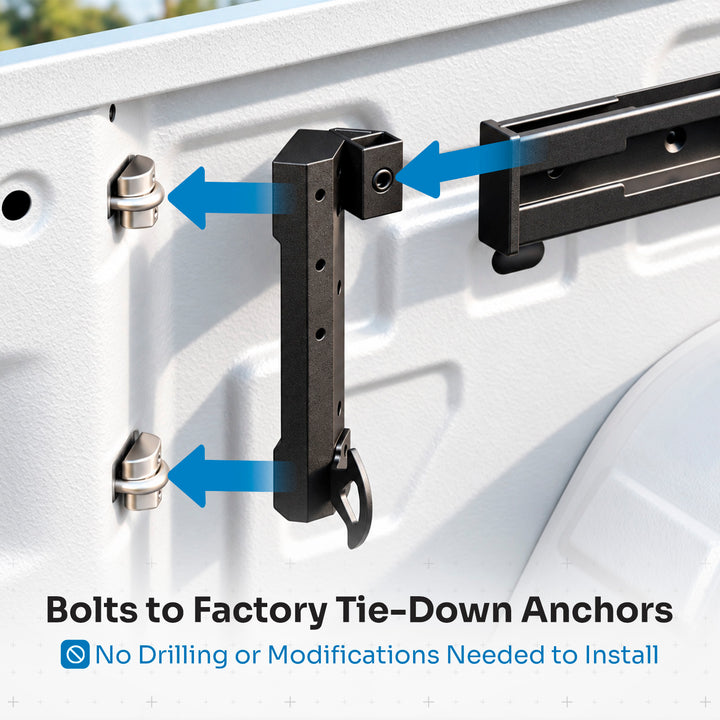 Integral Rails (Full Length) - Bedside Rail System - Chevrolet & GMC 2500/3500 (2020+ 6'10" Bed)