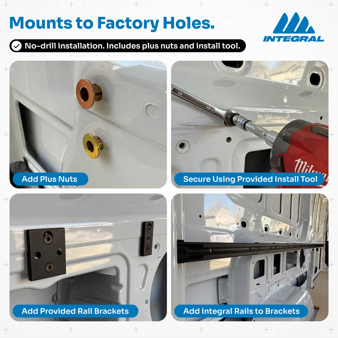 Integral Rail Kit - Ford Transit Van 2014+ (148" Wheelbase)