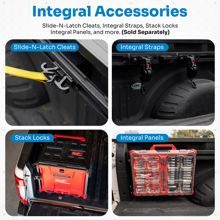 Integral Rails - Bedside Rail System - Ford Super Duty 2017+ 6.75' Bed