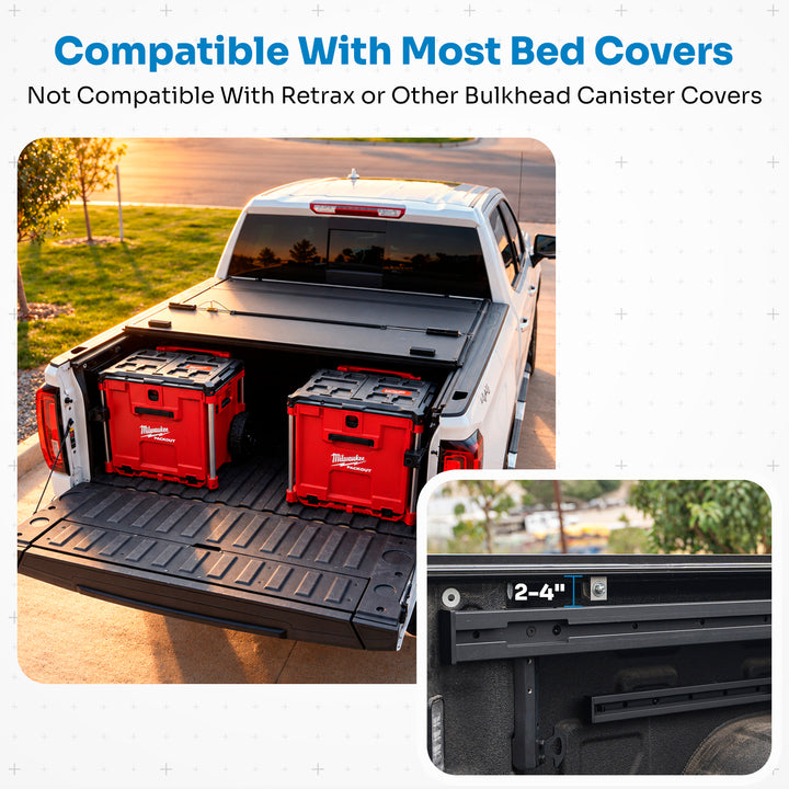 Integral Rails (Full Length) - Bedside Rail System - Chevrolet & GMC 2500/3500 (2020+ 6'10" Bed)