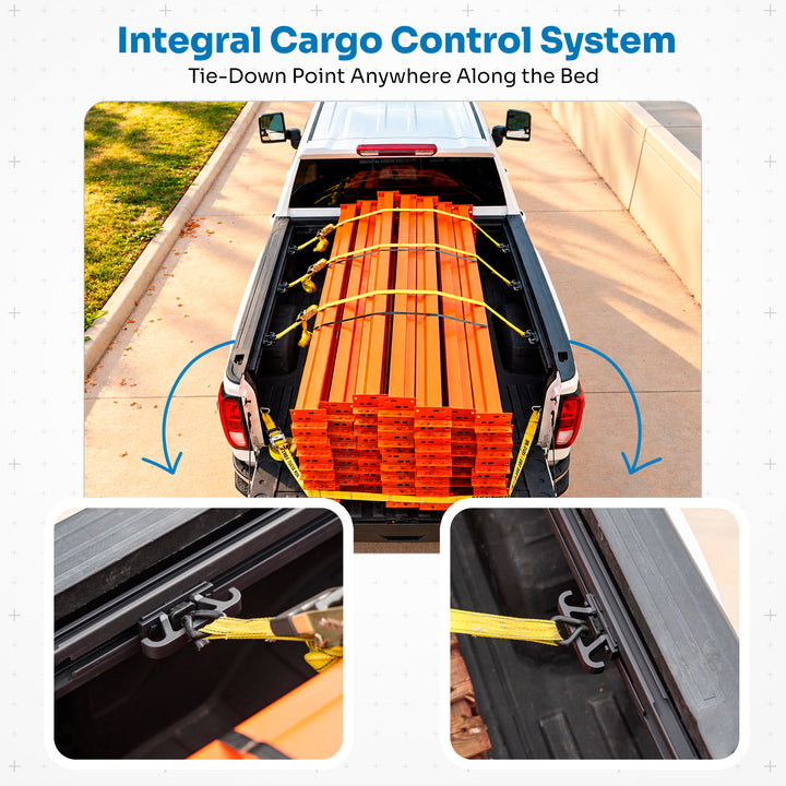 Integral Rails - Bedside Rail System - Ford Super Duty 2017+ 6.75' Bed