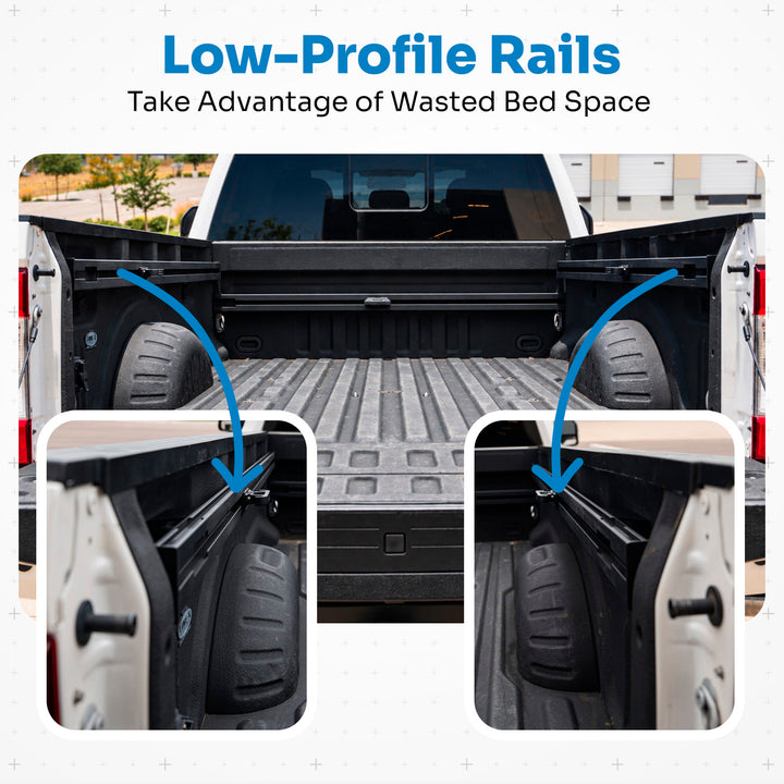 Integral Rails - Bedside Rail System - Ford Super Duty 2017+ 6.75' Bed