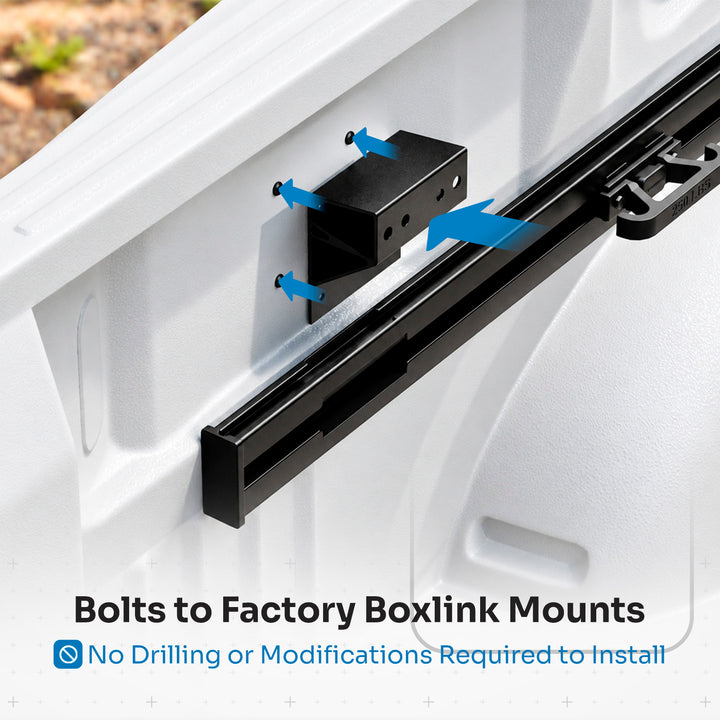 Integral Rails - Bedside Rail System - Ford Super Duty 2017+ 6.75' Bed