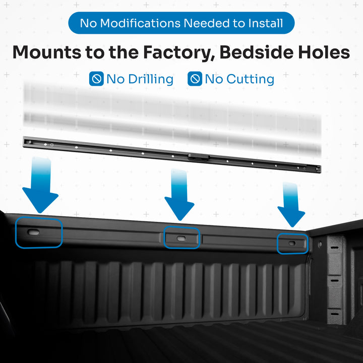 Bulkhead Rail + Swivel Strap Bundle - Chevrolet & GMC 1500 & HD