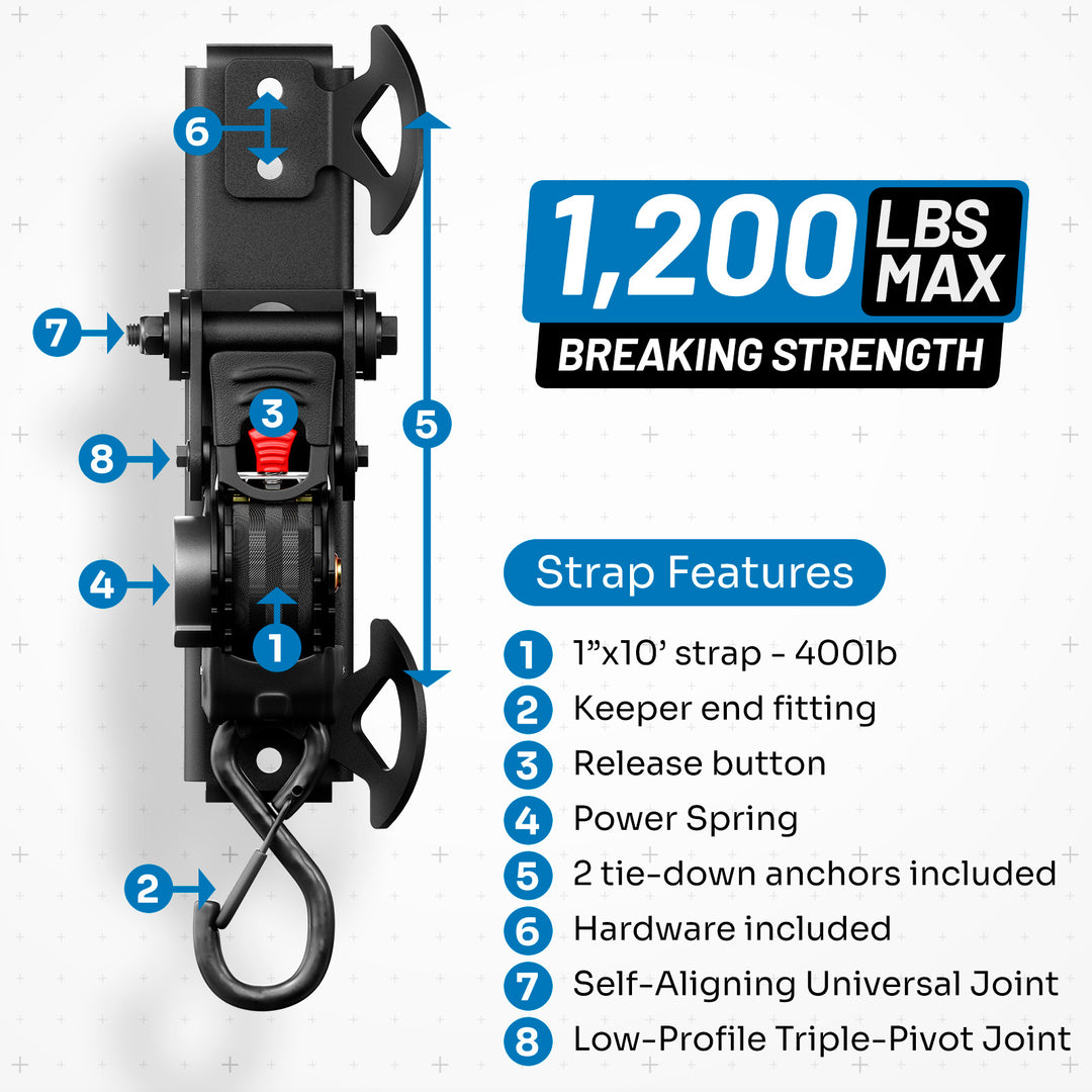 Integral Swivel Straps - Chevrolet Silverado & GMC Sierra - (1500 2019+, HD 2020+)