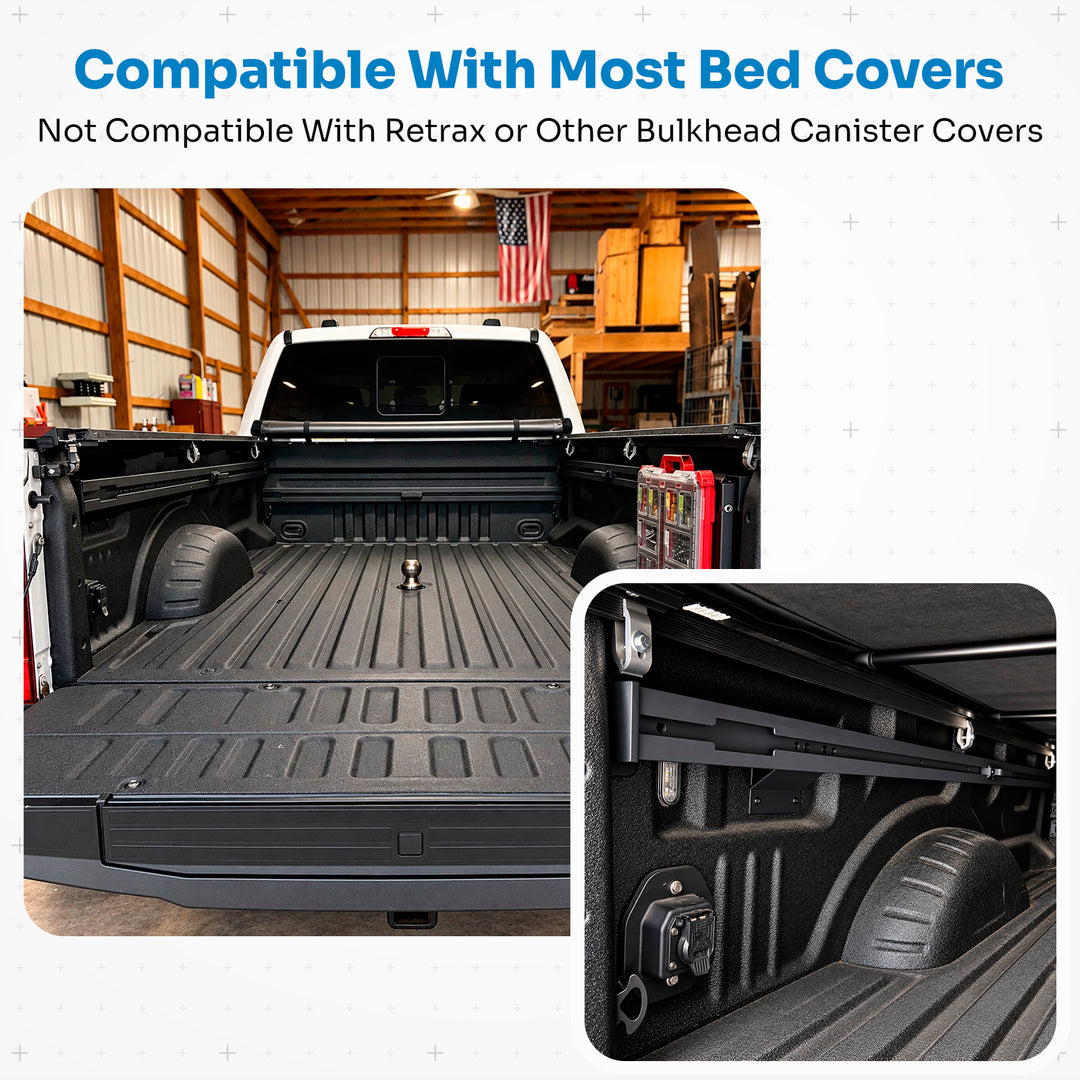 Integral Rails - Bedside Rail System - Ford Super Duty 2017+ 6.75' Bed