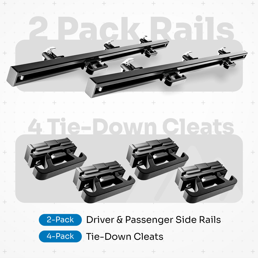 Integral Rails - Bedside Rail System - Chevrolet Silverado & GMC Sierra 1500 2019+