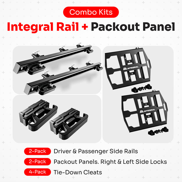 Integral Rails + Packout Panel Kit - Chevrolet Silverado & GMC Sierra 1500 2019+