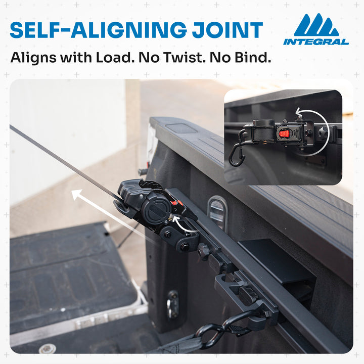 Integral Rail + Swivel Strap Bundle - Chevrolet & GMC 1500 (2019+ 6'6" Bed)