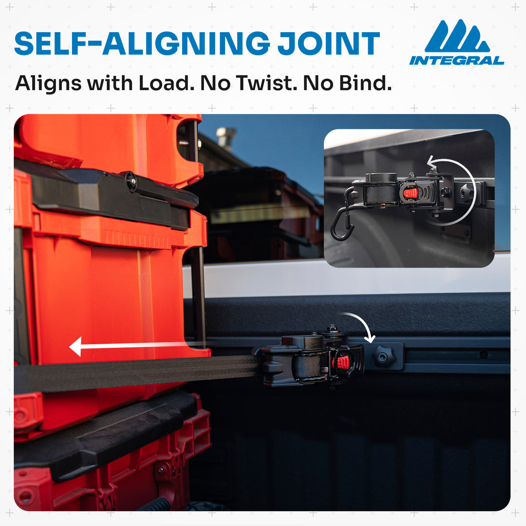 Bulkhead Rail + Swivel Strap Bundle (2 Pack) - Chevrolet & GMC 1500 & HD