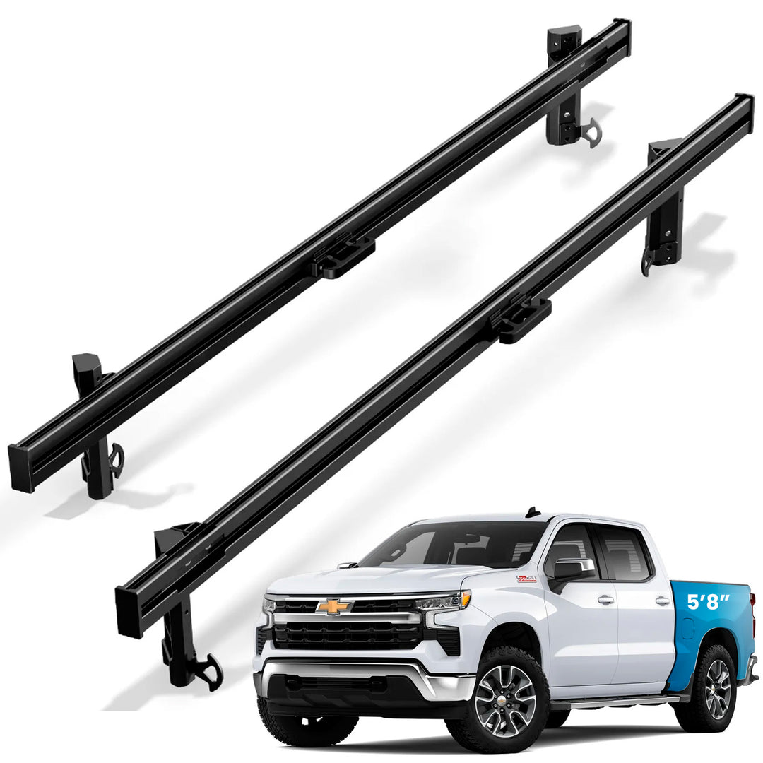 Integral Rails (Full Length) - Bedside Rail System - Chevrolet & GMC 1500 (2019+ 5'8" Bed)
