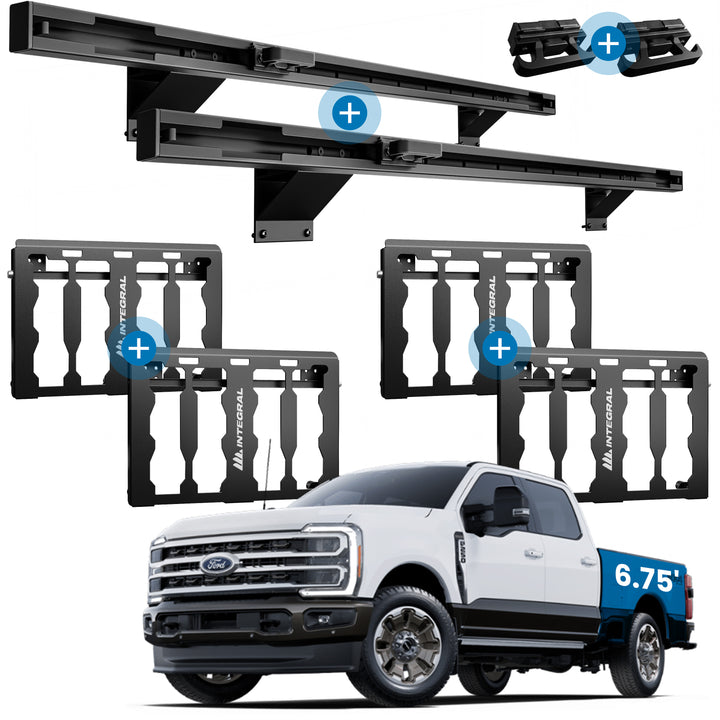 Integral Rail + Double Panel Bundle - Ford Super Duty (6.75' Bed)