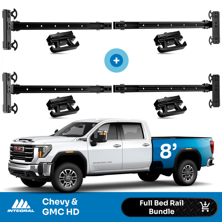 Full Bed Rail Bundle - GM HD 2020+ (Long Bed 8')