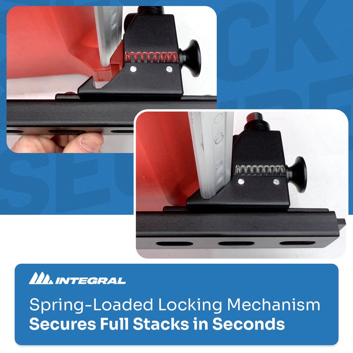 Stack Lock - Rail Latch Mount - Compatible with Milwaukee Tool Packout Organizers