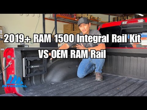 Integral Panel Kit (Half) - RAM 2019+ 1500 - OEM Mopar Bedside Utility Rails