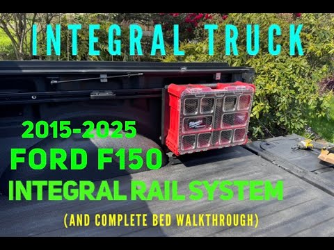 Integral Rails + Tie-down Cleats - Ford F150 & Raptor 2015+ (5.5' Bed Only)